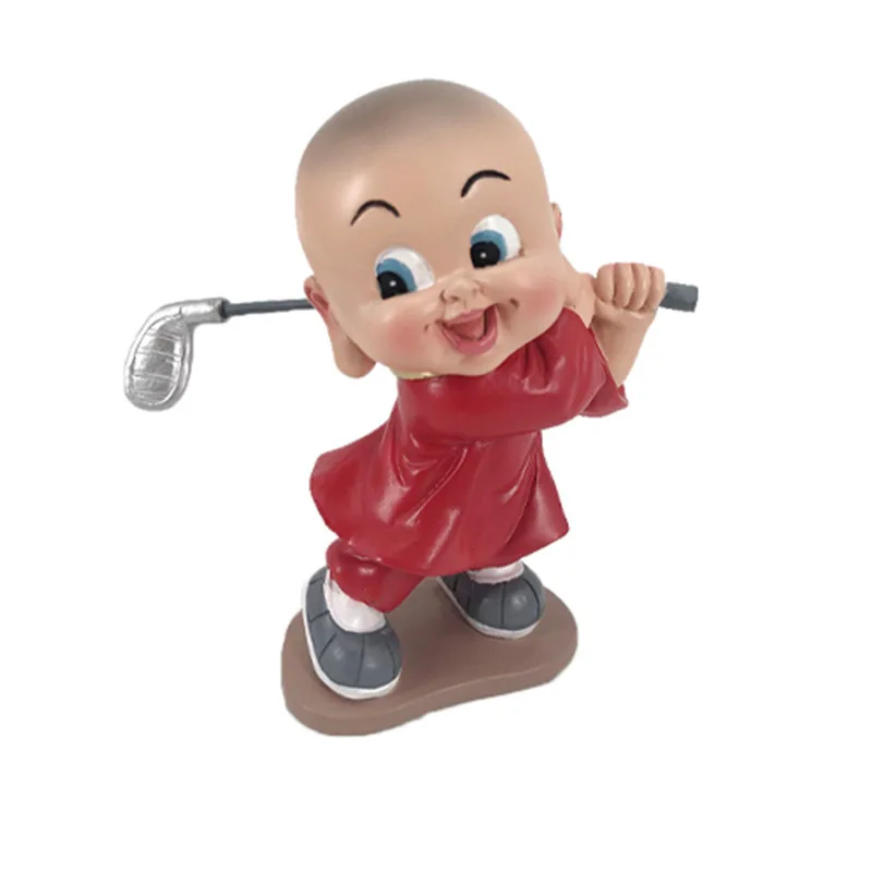 

Creative Chinese Kung Fu Sports Series Little Novices Buddha Home Decoration Office Cute Simple Resin Crafts Wholesale