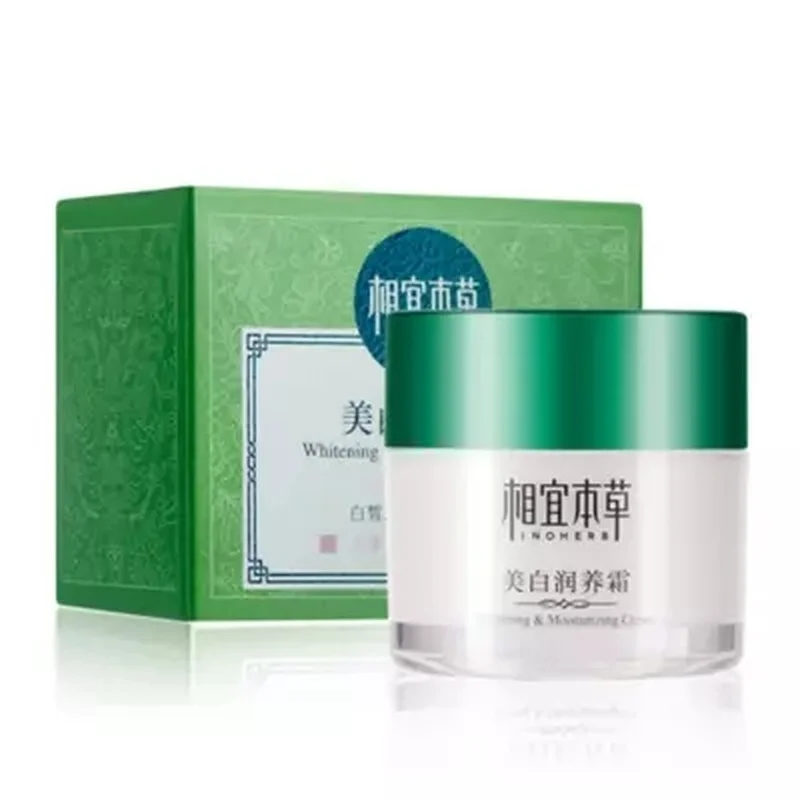 

INOHERB Female Whitening Moisturizing Acne Treatment Anti-Aging Brightens Skin Care By 50ml Face Cream Free Shipping