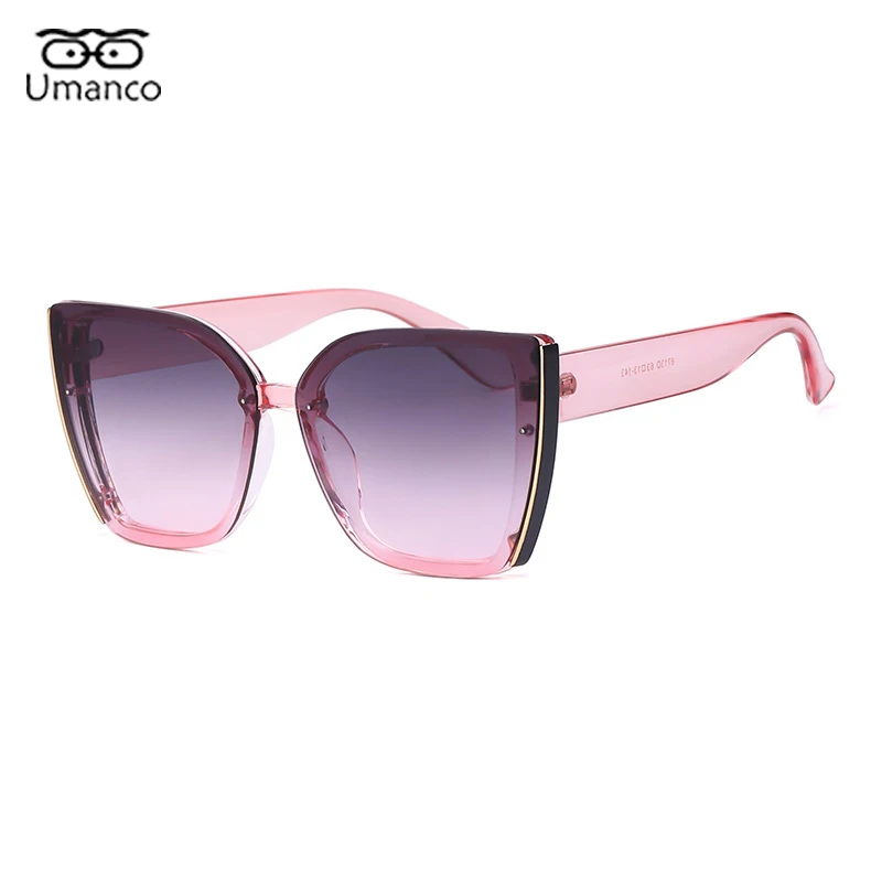 Женские солнцезащитные очки кошачий глаз Umanco квадратные градиентные в полной
