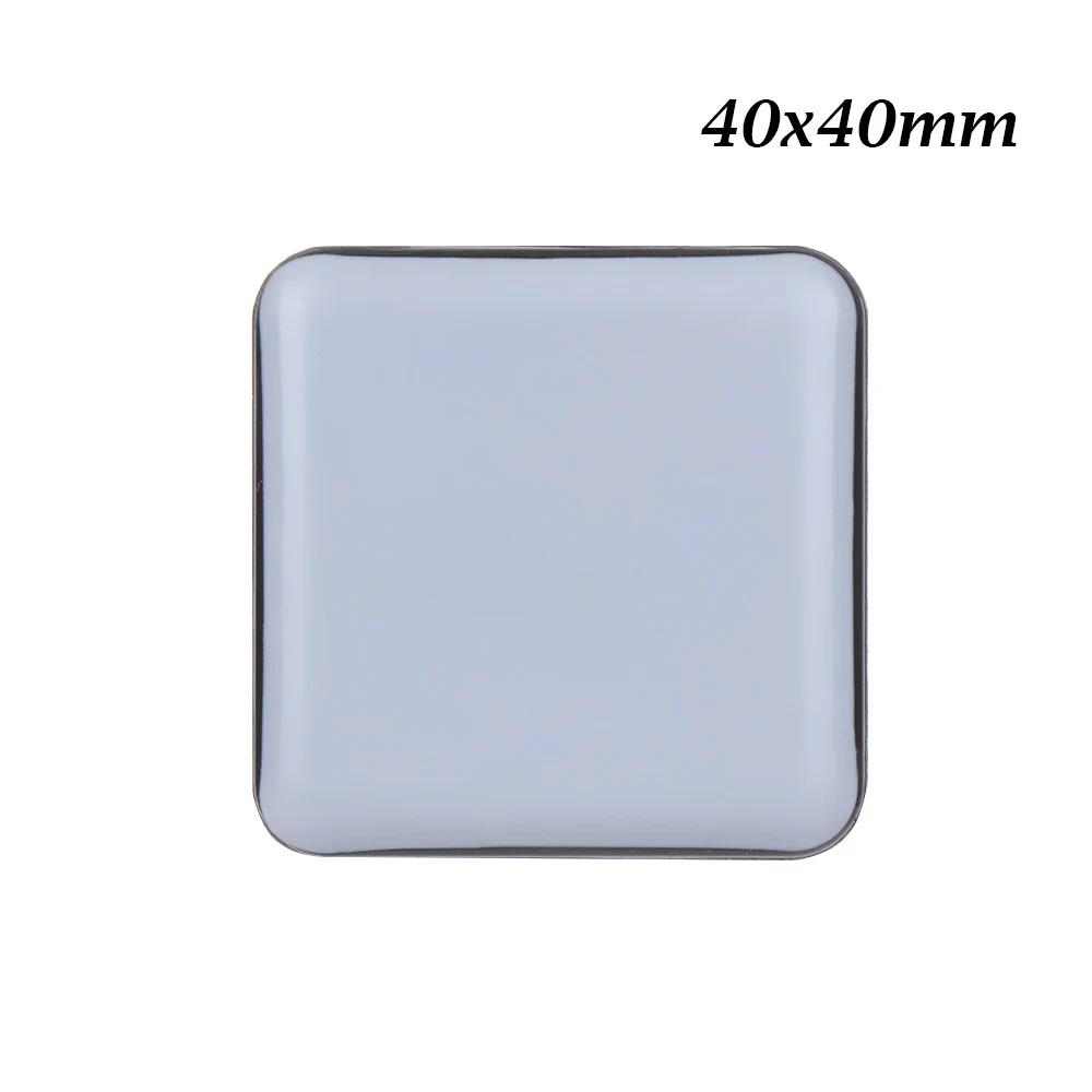 40x40mm 4 шт Анти-истирание мебель ноги слайдер колодки самоклеющиеся пол протектор легко перемещать тяжелый стол диван слайдер коврик стул фитинги - Цвет: 40x40mm