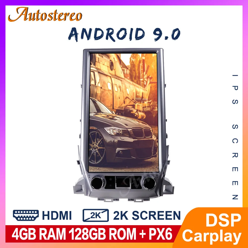 

Android 9.0 16Inch Tesla Style Multimedia Player For TOYOTA LAND CRUISER LC200 2016+ VX GX VXS 5700 Auto Radio Head Unit Stereo