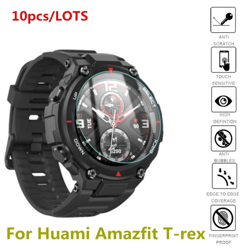 10 упаковок для Huami Amazfit T Rex Pro закаленное стекло Защита экрана 9H устойчивое к