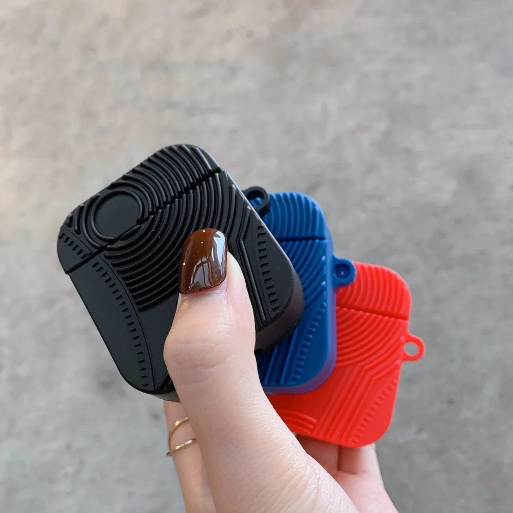Модный 3D Мягкий силиконовый чехол с подошвой протектора для Airpods милый мультфильм тренд подарок для Apple Airpods2 Bluetooth наушники чехол