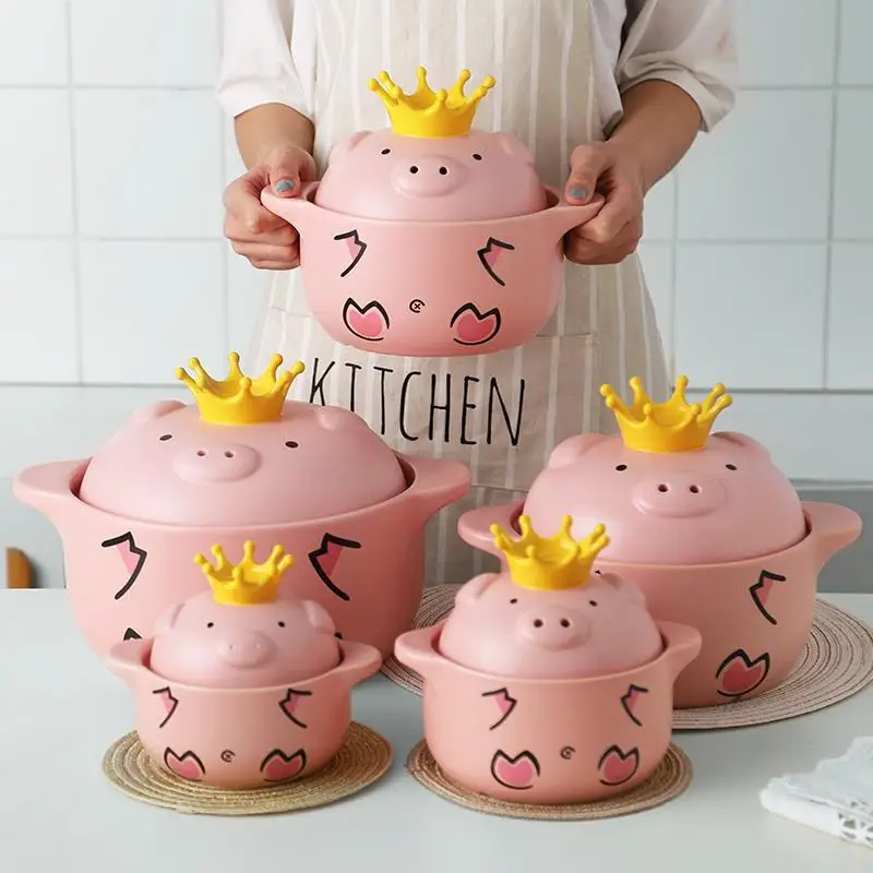 

Ceramic Soup Pot Milk Pot Casserole Stew Pot Soup Porridge Household Ceramic High Temperature Fire Fire Gas Soup Pot Vintage