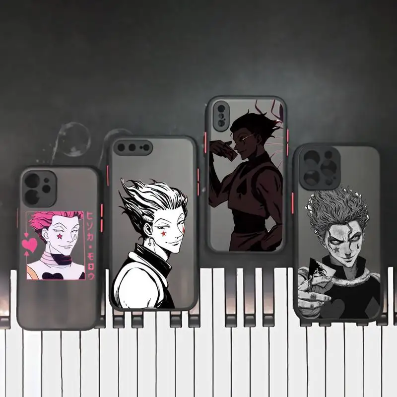 

Hisoka Hunter X Anime Phone Case matte transparent For iphone 7 8 11 12 plus mini x xs xr pro max cover