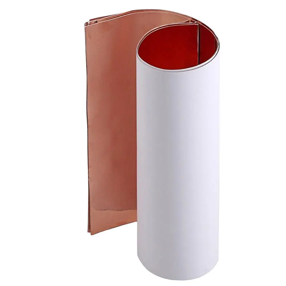 

5pcs 300mm Copper Foil Sheet 0.2mm Thickness Conductive Adhesive Tape Electro Magnetic Interference Electric Guitar Repair Tool