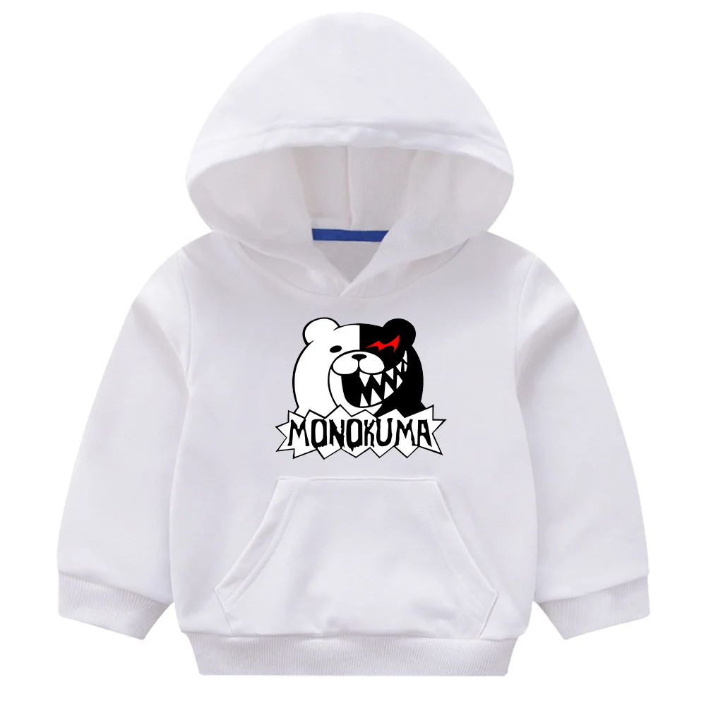 Свитшот с капюшоном Danganronpa Monokuma Детская уличная одежда в стиле Харадзюку