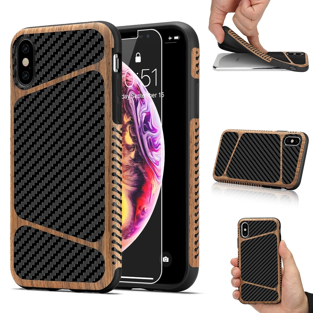 Мягкий чехол из углеродного волокна для защиты экрана iPhone 11 Pro X Xr Xs Max