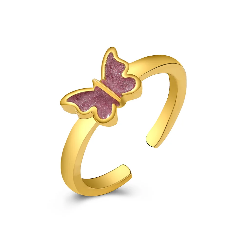 

Trendy Women's Butterfly Rings For Men Lover Couple Rings Set Friendship Engagement Wedding Open Rings Jewelry Ring Gift