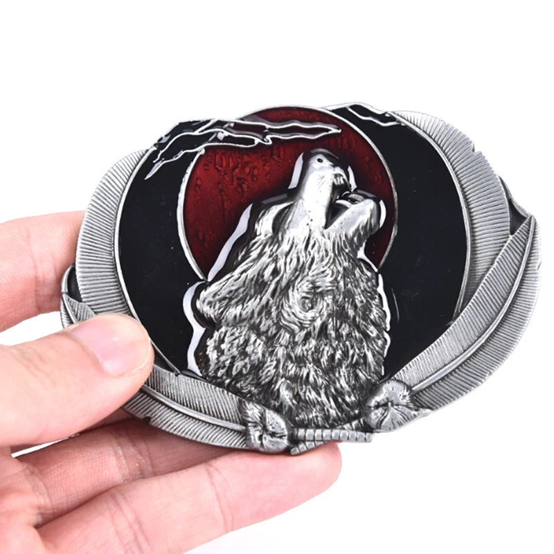 

Zinc Alloy Animal Wolf Belt Buckle For Mens Accories Suitable For 4cm Width Belt Diy Belt Dropshipping