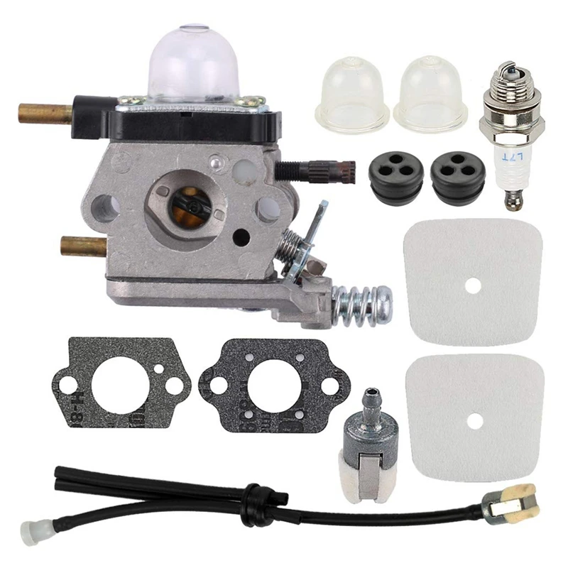 Carburetor Repower Kit for 2-Cycle Mantis 7222 7222E 7222M 7225 7230 7234 7240 7920 7924 Tiller/Cultivator  C1U-K54A C1U-K17