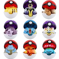 pokemon figures toys variant ball model pikachu jenny turtle pocket monsters mew two action figure toy gift