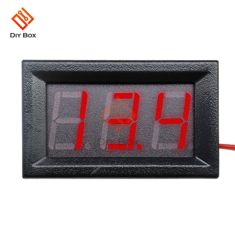 DC4.5V-30V Red 0,5" дюймовый Мини цифровой вольтметр Амперметр постоянного тока 100 в 10 А Вольт Амперметр тестер напряжения светодиодный дисплей Кабельный разъем - Цвет: DC4.5V-30V Red