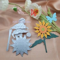diy greeting card sunflower metal cutting die album cover material scrapbook embossing papercutting punch stencil knife mold