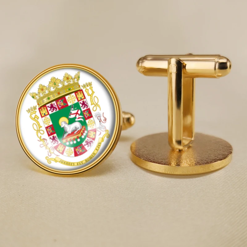Puerto Rico Rican Map Flag Cufflinks | Украшения и аксессуары