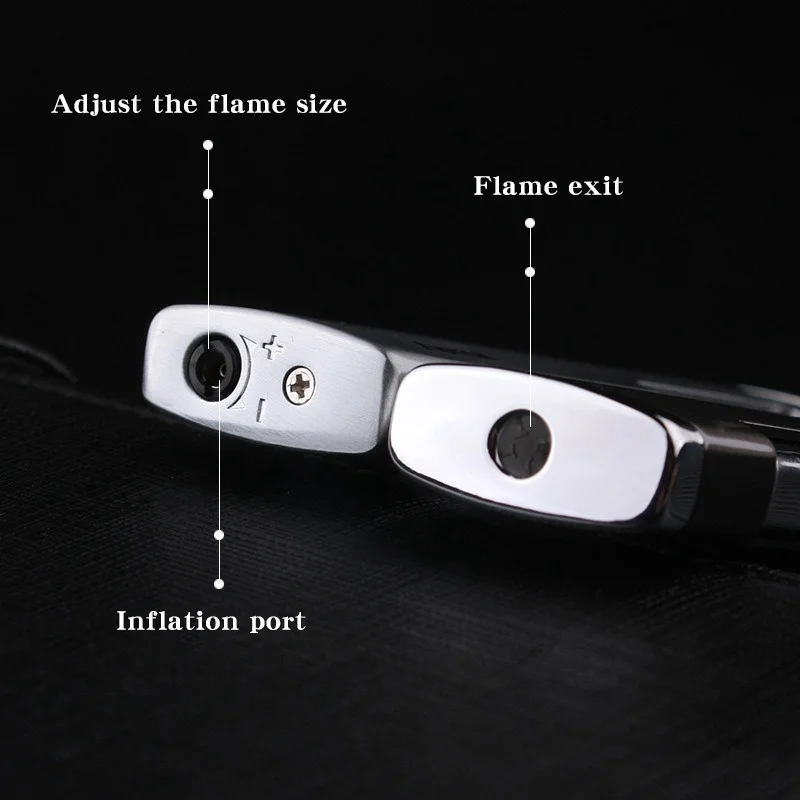 

Metal Lighters Ultra-Thin Windproof Lighter Torch Portable Butane Gas Lighters Smoking Accessories Red Flame Gadgets For Men