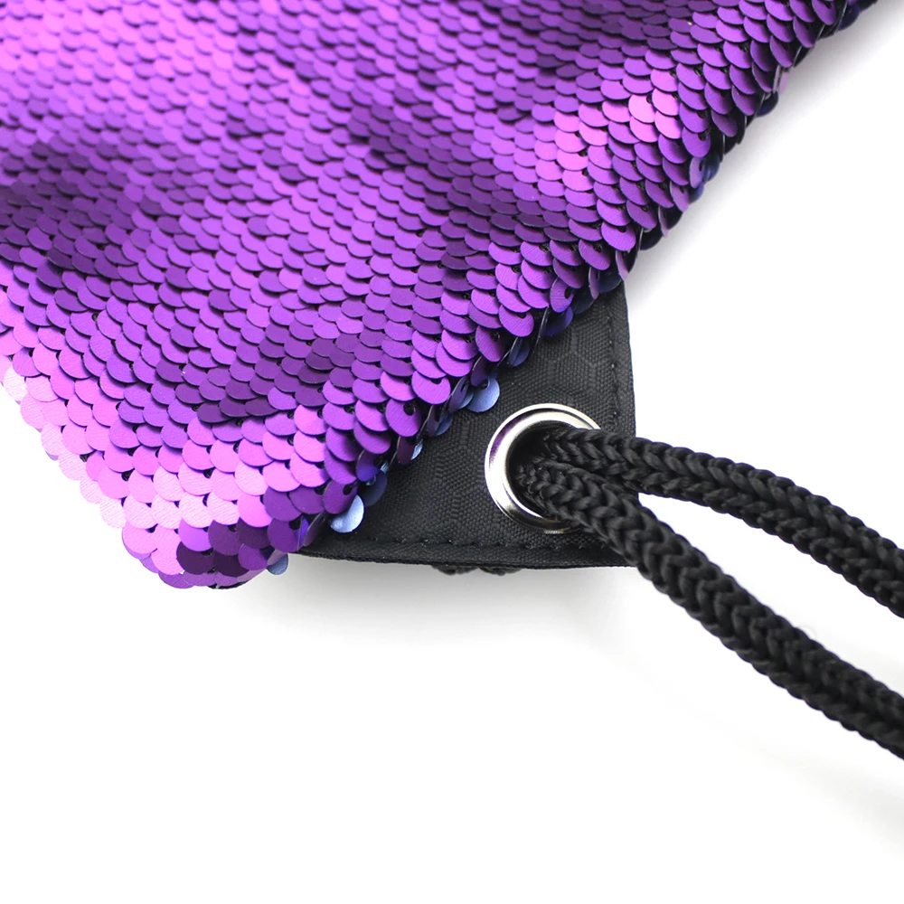 Блестящий Сияющий танцевальный мешок с блестками сумки на шнурке сумка для