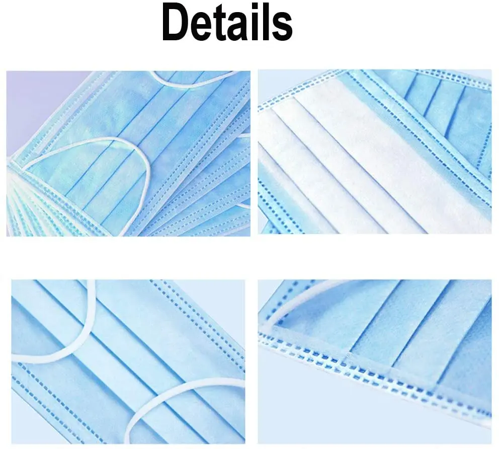 

Disposable Mask 3 Layer Masks Face Mouth Maska Cover Filter Ear Loop Earloop Safety Breathable mascaras mascherine masque