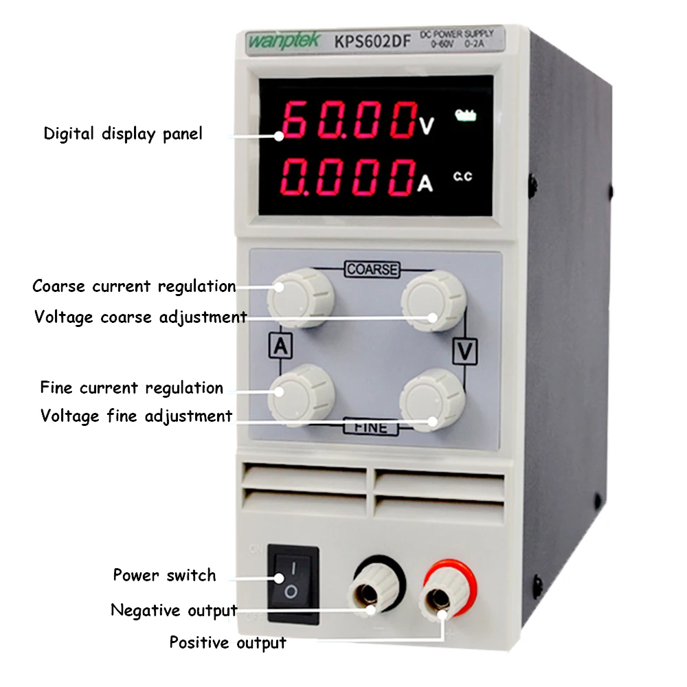 DC блок питания KPS602DF переменная 60V 2A Регулируемый Импульсный регулируемый