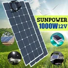 Солнечная панель 1000 Вт, портативная, водонепроницаемая, для зарядки телефона, улицы, автомобиля, Автодома, яхты, лодки