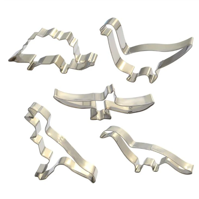 4 шт./компл. Нержавеющая сталь динозавр формочка для печенья печенье тиснение