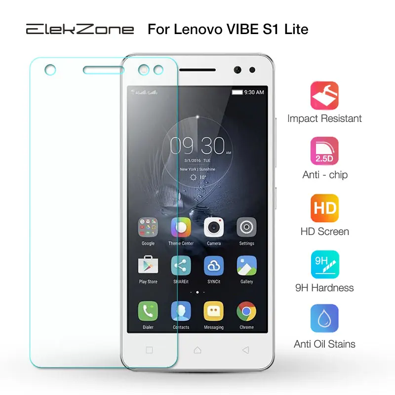 Закаленное стекло с нано покрытием 9H для lenovo VIBE S1 Lite 2.5D HD экран Защитная пленка