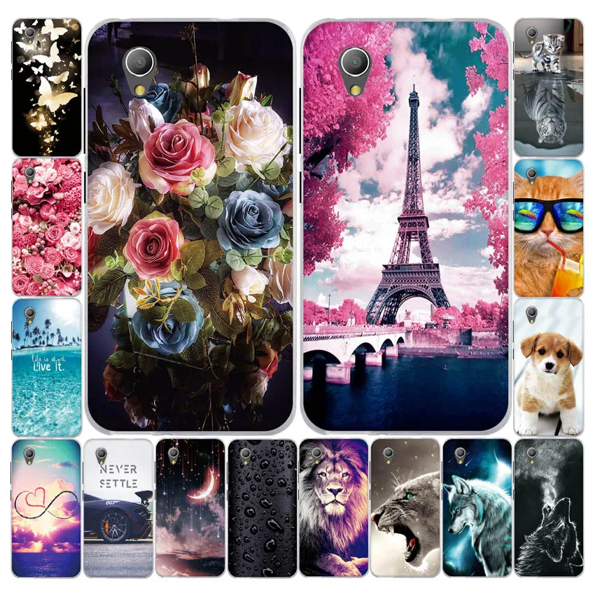 Чехол для Alcatel 1 5033D Мягкая силиконовая задняя накладка из ТПУ чехол Alcatel1 5033 с