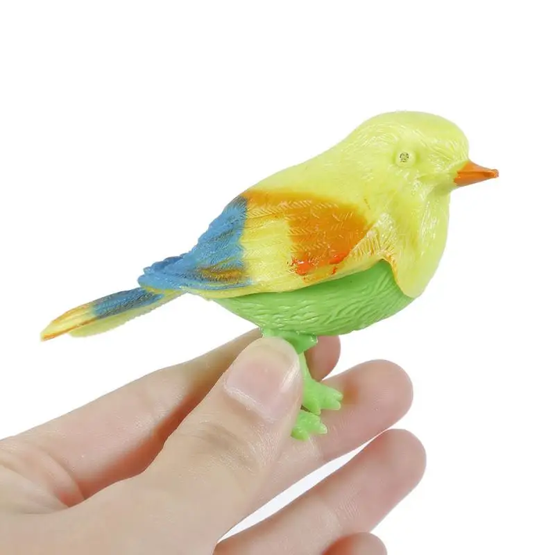 

Animal Simulation Electronic Control Music Simulation Sing Bird Models DIY Wedding Home Garden Ornament Decoration Toy For Kids