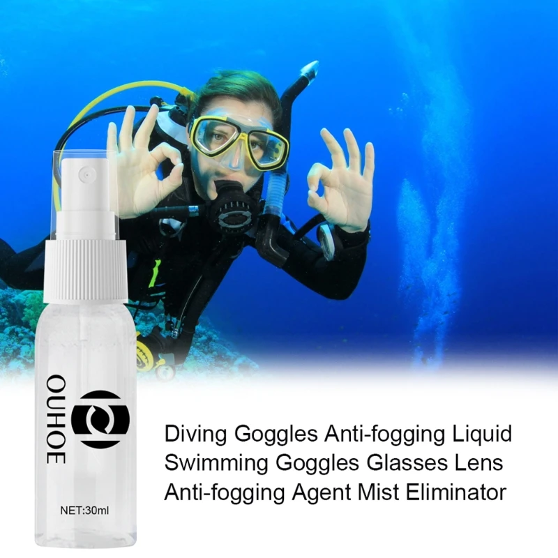 

Anti-Fog Spray Cleaner for Swim Goggles Scuba Dive Mask Lens Sports Glasses Quick Spit Antifog Spray Defogs Instantly