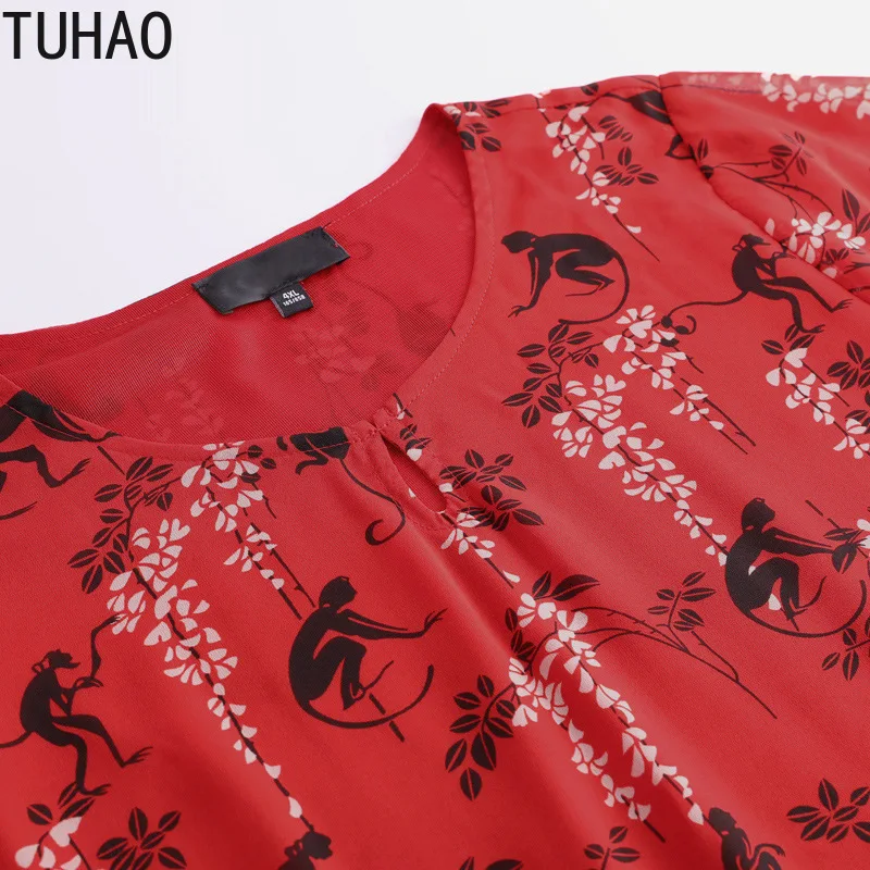 Тухао женское летнее платье в стиле бохо Стиль Цветочный принт шифоновое пляжное