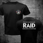Новое поступление, футболка, новинка, французский специальный Элитный полицейский отряд, Gign Raid K-9, футболка с собакой, повседневная хлопковая футболка