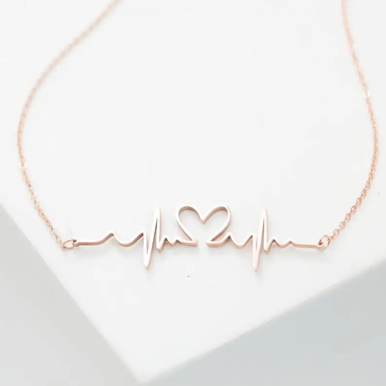 Ожерелье с сердцебиением Duoying на заказ ювелирное изделие медсестры ожерелье