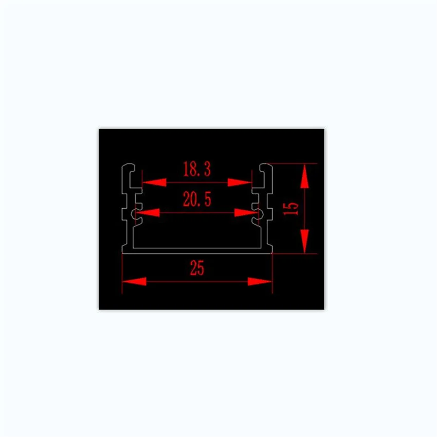 Бесплатная Доставка 2 м/шт. алюминиевый профиль для адвокатского сословия СИД