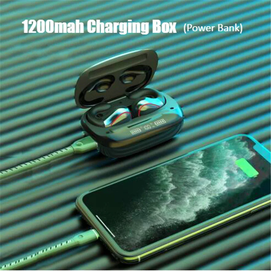 Наушники-вкладыши с костной проводимостью Hi-Fi наушники зажимом Bluetooth Tws гарнитура