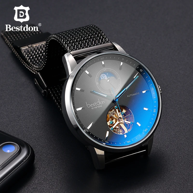 Bestdon механические мужские часы Montre Homme люксовый бренд автоматические