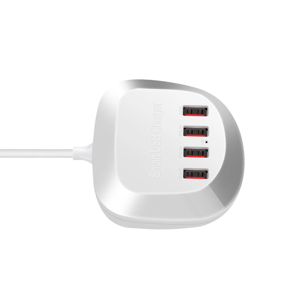 WLX-T3 Смарт многопортовое USB быстрое зарядное устройство Портативный четыре порта