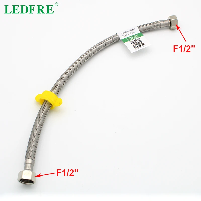Трубка для смесителя ванной LEDFRE F1/2 * &quot плетеный шланг из нержавеющей стали 304