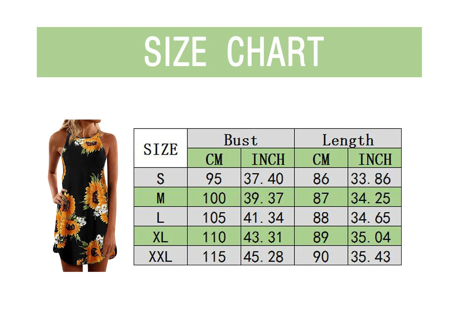 

Sunflower Print Dresses For Women Party Femme Robe Halter Neck Boho Sleeveless Beachwear Dress Sundress Sukienki Damskie #BL2