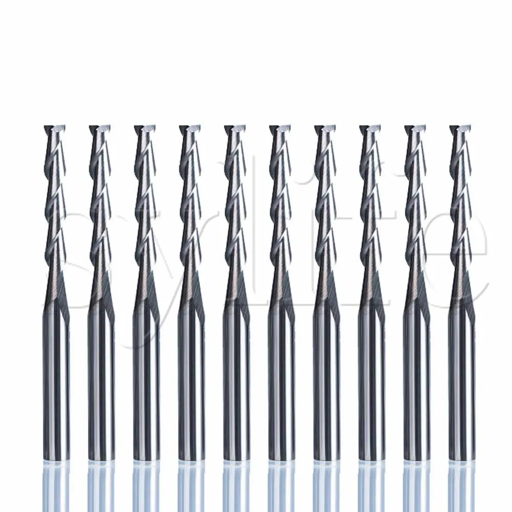 Спиральный резак с двойной канавкой 1/8 дюйма гравировальное режущее долото для