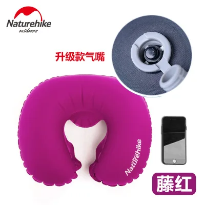 Upgraded Red Naturehike фабрика портативная u-образная надувная подушка дорожная надувная подушка мягкая шея защитный подголовник подушка самолет - Цвет: Upgraded Red