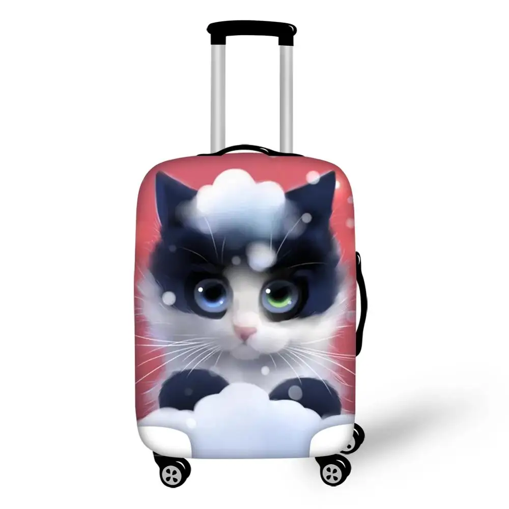 HaoYun Water-proof Suitcase Cover Kawaii Cats Animal Elastic Dust-proof Luggage Cover Luggage Protective Accessories Only Cover