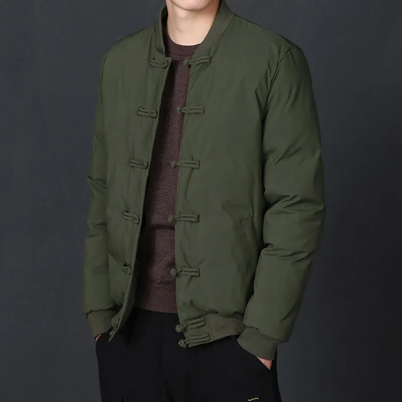 Парка мужская зимняя однобортная со стоячим воротником 5XL 6XL размера плюс |