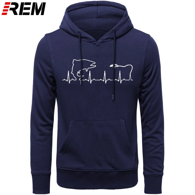 

Fishinger Heartbeat Cotton Fish Fisherman Funny Idea New Fashion MenGift Tops long Sleeve Hoodies, Sweatshirts