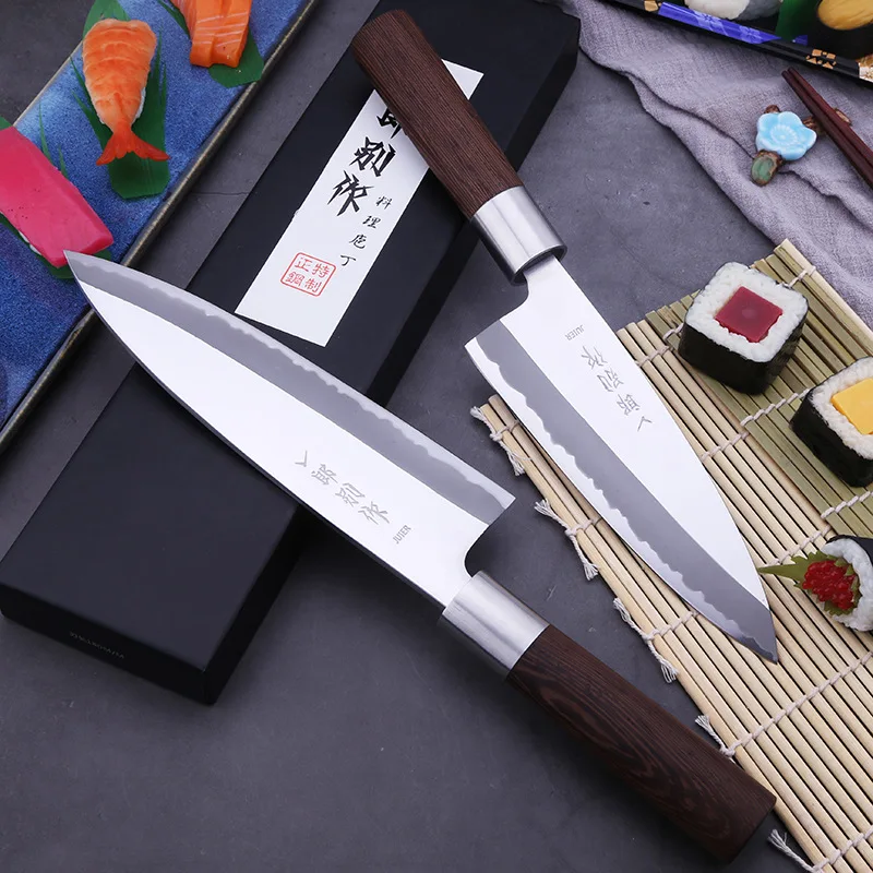 

Нож с рыбной головкой, 6,5/7/8 дюйма, 5Cr1 5MoV, стальные японские кухонные ножи, нож для нарезки ветчины, фильлизации, профессиональный нож для саши...