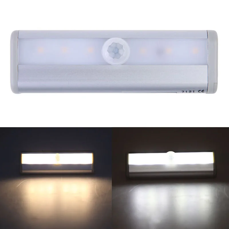 

Light Motion Sensor LED Night Light Battery Powered Lamp Human Body Induction Drawer Chest Cabinet Small Night Light