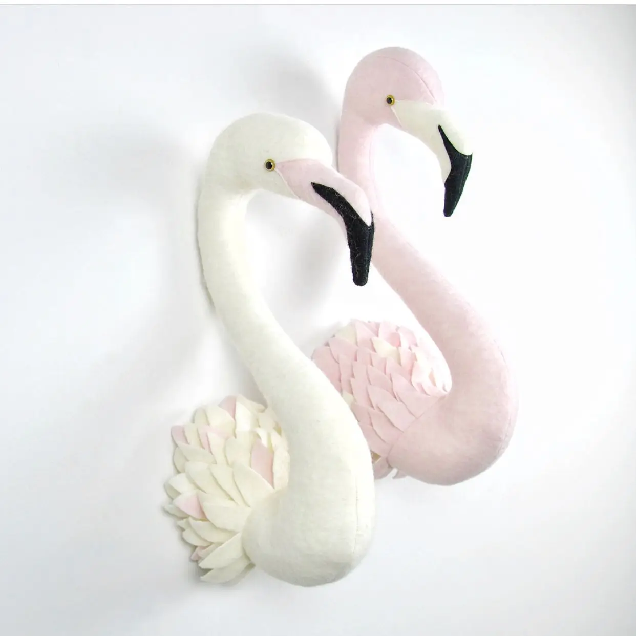 Животные жираф слон Фламинго Лебеди голова настенное крепление Мягкие плюшевые