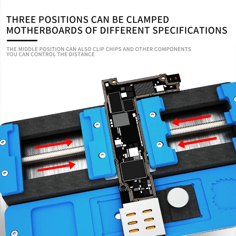 

MaAnt T1 Universal PCB Holder Motherboard Repair Platform Fixture Circuit Board Soldering Fixture for NAND CPU IC Chip Clamp
