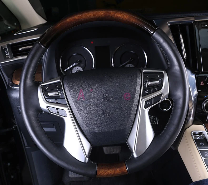 Хромированный автомобильный Стайлинг интерьера накладка на руль панель 2016-2019