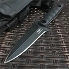 Охотничьи ножны, черные тактические ножны, прямой нож, Североамериканское качество, нож для выживания, кемпинга и повседневного использования