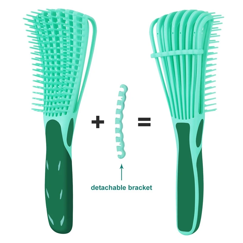 Detangling Щетка для вьющихся волос Detangler афро текстурированные 3A до 4C Кудрявые